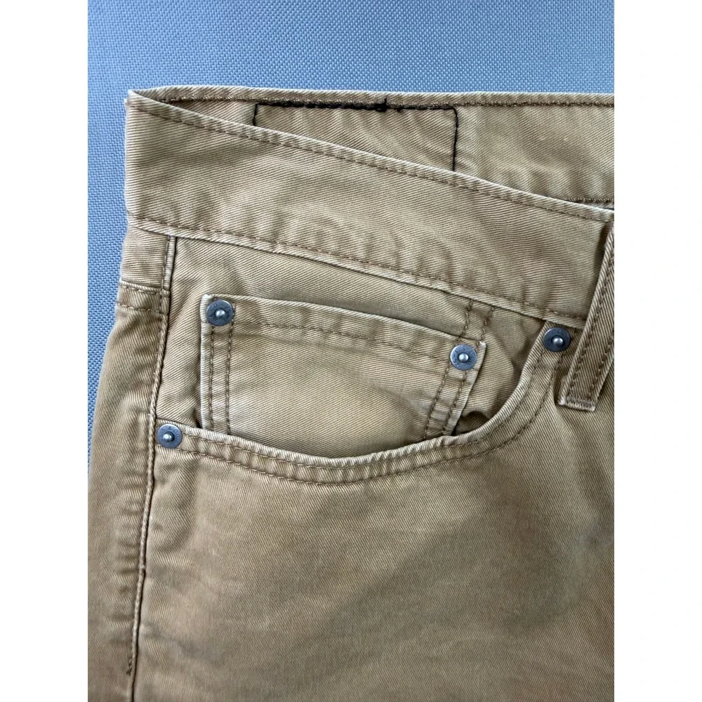 Levi's 514 Straight Fit Pants Mens Tan Khaki‎ WaterLess 34x29